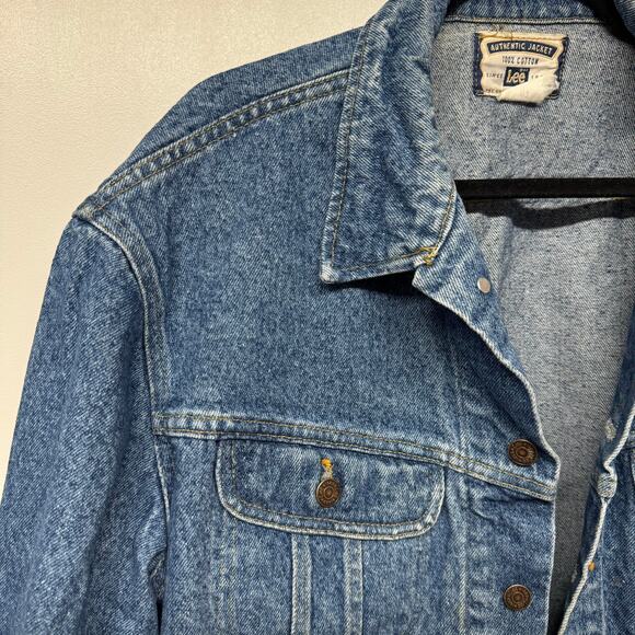 Lee Riders Vintage Jean Jacket 90s Y2K Mens Unisex XL Trucker Cotton Denim - Picture 3 of 12